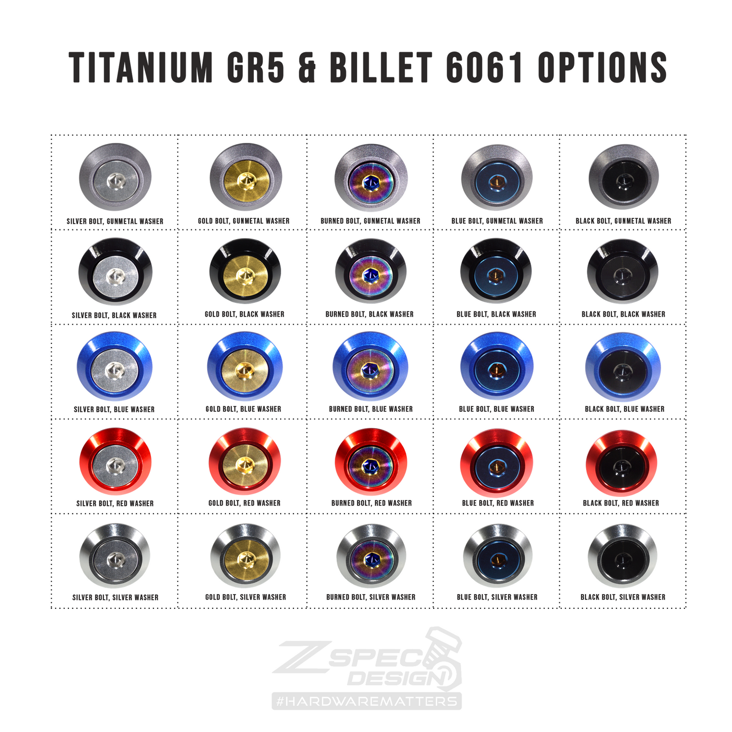 ZSPEC "Stage 2" Dress Up Bolts® Kit for Skyline GTR/GT-R R32/R33,Titanium & Billet