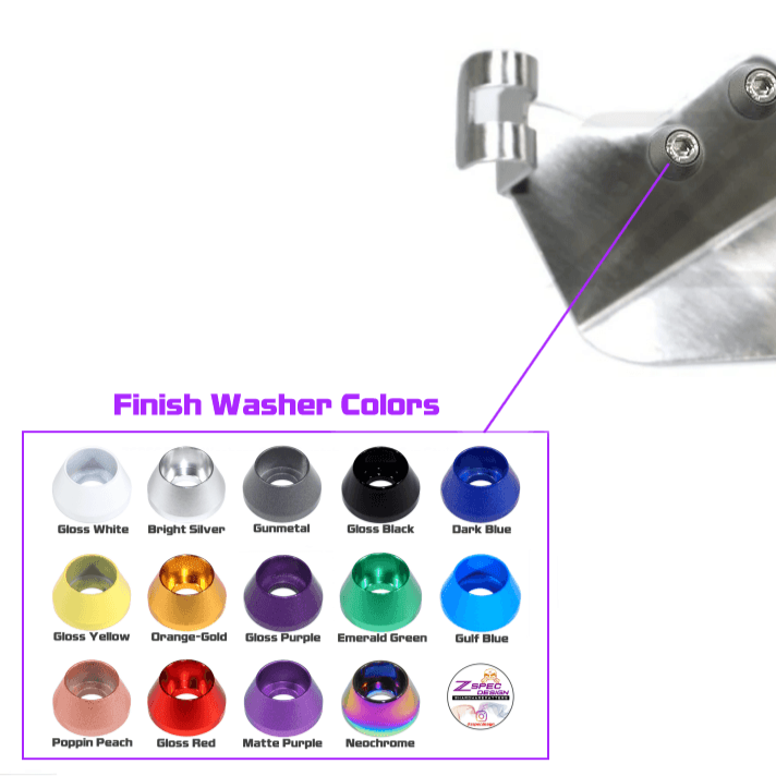 ZSPEC LHD Fuel Filter Bracket for '90-96 Nissan Z32 300zx, Polished