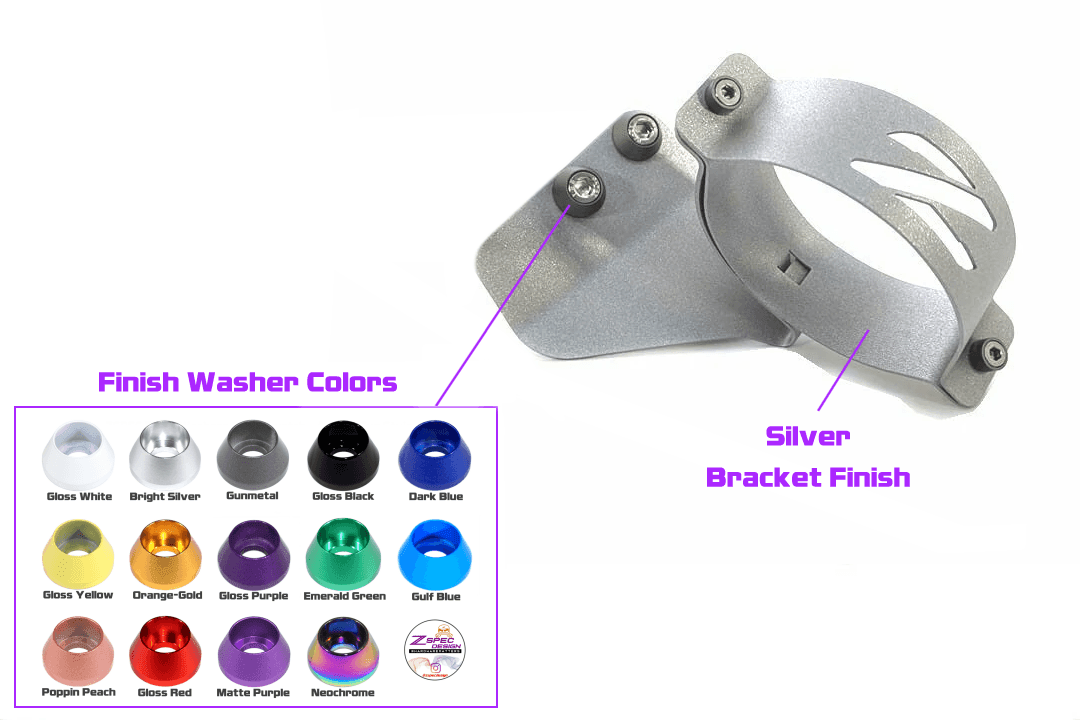 ZSPEC RHD Fuel Filter Bracket for Nissan Z32 300zx '90-96, Silver