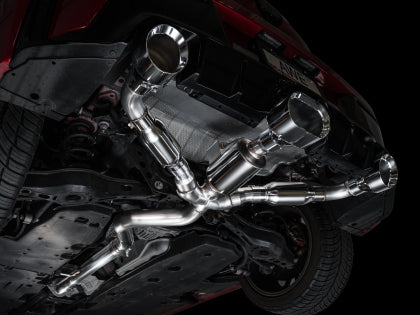 AWE - Toyota GR Corolla Track Edition Catback Exhaust - Chrome Silver Tips