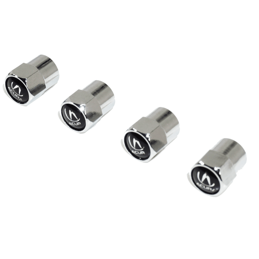 Chrome Valve Stem Tire Caps, Style: Acura