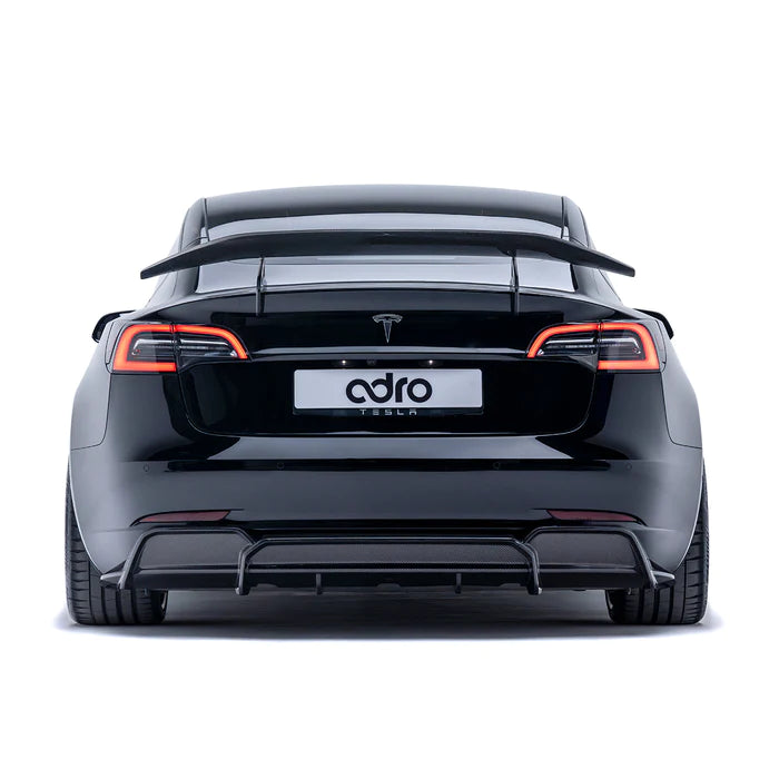 Adro - Carbon Fiber Rear Diffuser || Model 3