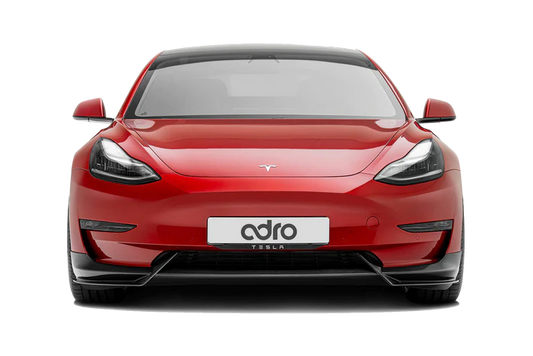 Adro - Premium Prepreg Carbon Fiber Front Lip || Model 3