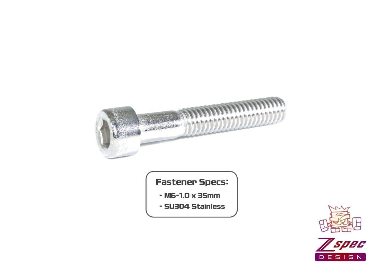 ZSPEC M6-1.0x35mm Socket-Cap SHSC Fasteners, Stainless, 10-Pack