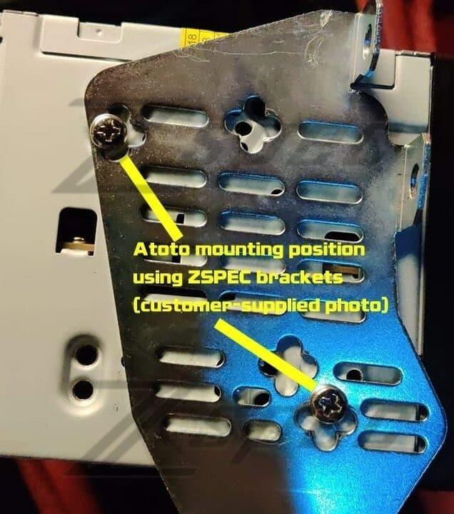 ZSPEC RHD Double-Din Radio Bezel w/Brackets for '90-99 Nissan Z32 300zx