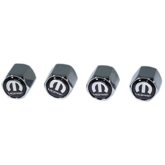 Chrome Valve Stem Tire Caps, Style: MOPAR