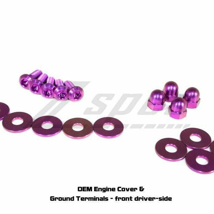 ZSPEC "Stage 2" Dress Up Bolts®/Fastener Kit for '03-'08 Nissan 350z DE & HR, Titanium