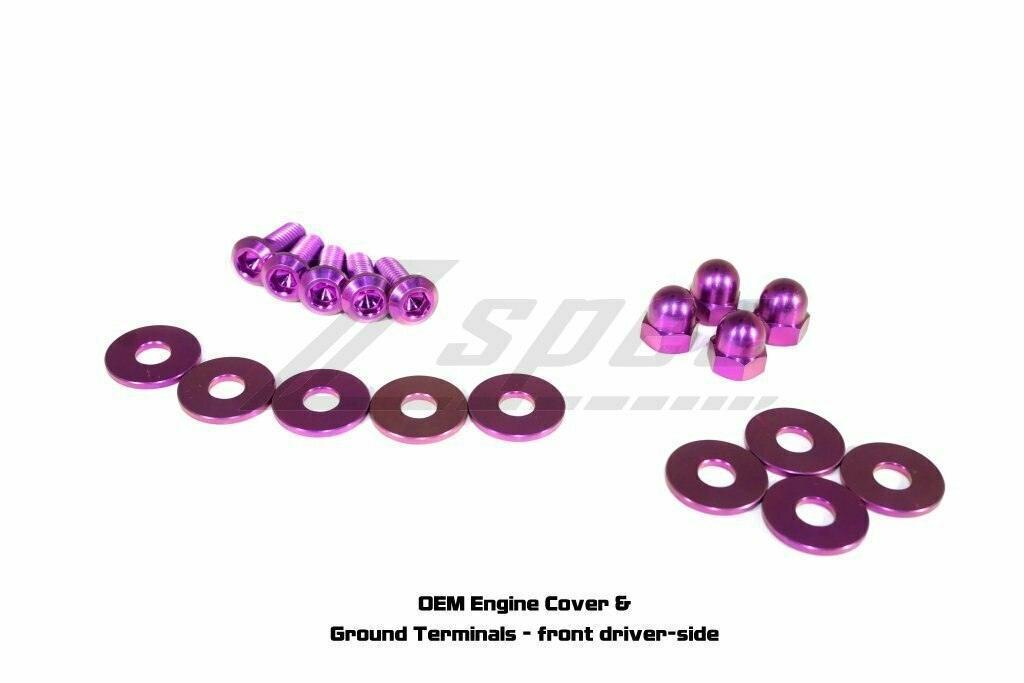 ZSPEC Stage-3 Dress Up Bolts®/Fastener Kit for '03-'08 Nissan 350z DE & HR, Titanium