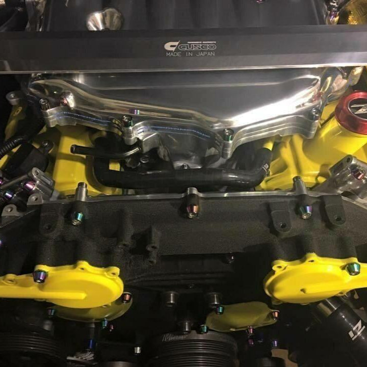 ZSPEC "Stage 3" Dress Up Bolts® Fastener Kit for Nissan 350z DE/HR +10mm Longer Plenum Bolts, Stainless & Billet