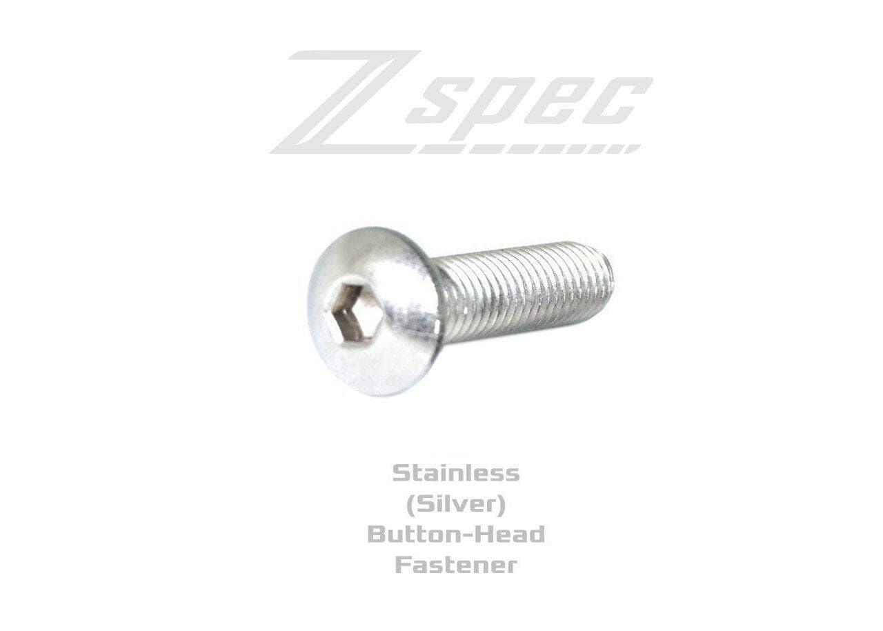 ZSPEC Button-Head Body Kit Fasteners, M5x20mm, Stainless, Per Each w/Well Nuts
