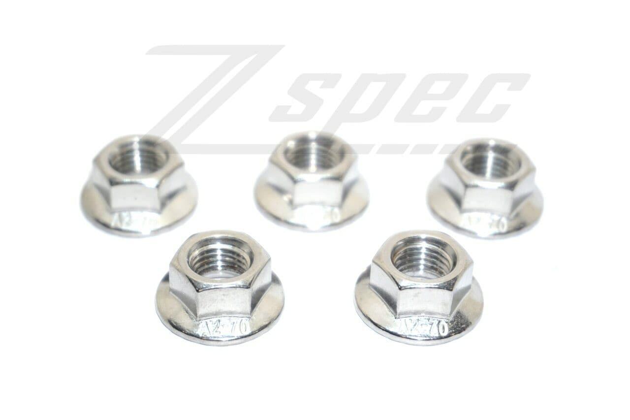 ZSPEC M8-1.25 Metric Flare Nuts, SUS304 Stainless Steel, 10-Pack