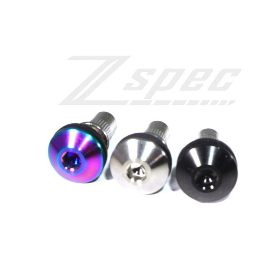 ZSPEC Low-Profile Body Kit Fastener, M5x20mm, Titanium w/ Rivet Nut, Sold per Each