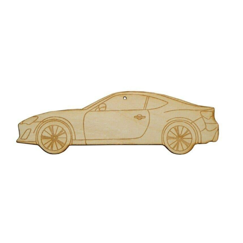 ZSPEC Laser-Engraved Wood Ornament, Style: Subaru BRZ/Scion FRS, ~5"