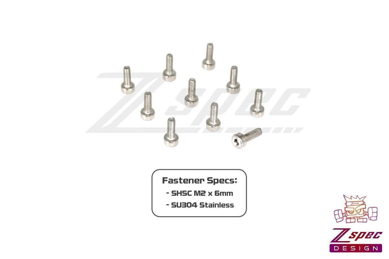 ZSPEC M2-0.4x6mm Fasteners, SHSC, Stainless SUS304, 10-Pack