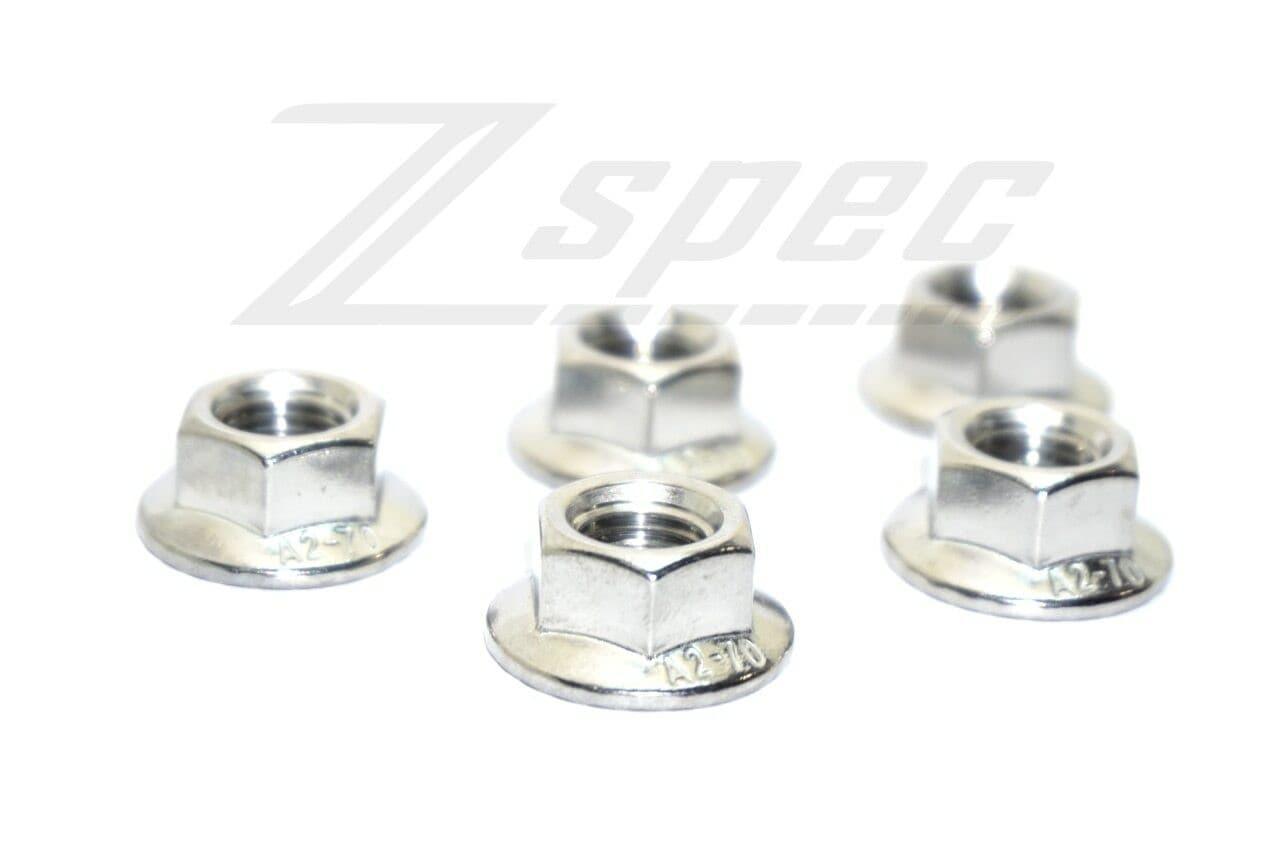 ZSPEC M6-1.0 Metric Flare Nuts, SUS304 Stainless, 10-Pack