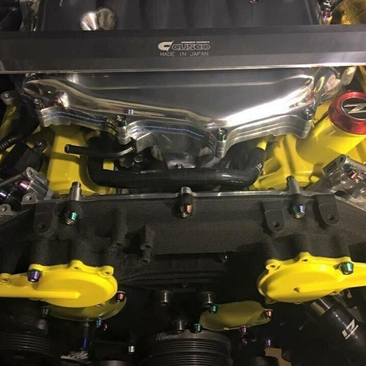 ZSPEC "Stage 3" Dress Up Bolts® Fastener Kit for '03-08 Infiniti G35 w/ Plenum Spacer, Stainless & Billet