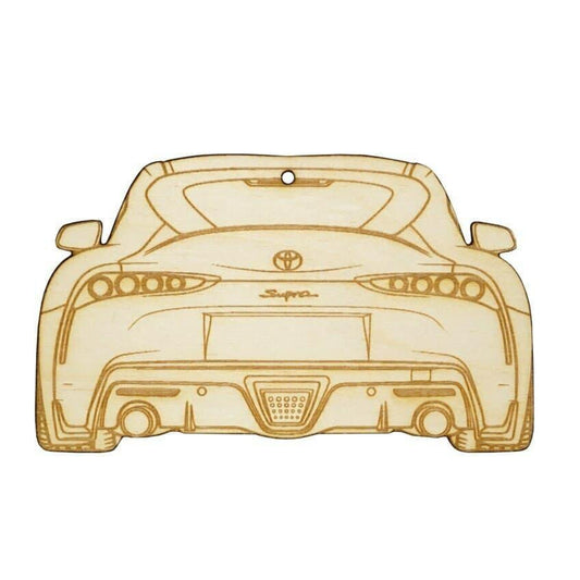 ZSPEC Laser-Engraved Wood Ornament, Style: Toyota Supra MK5, Birch