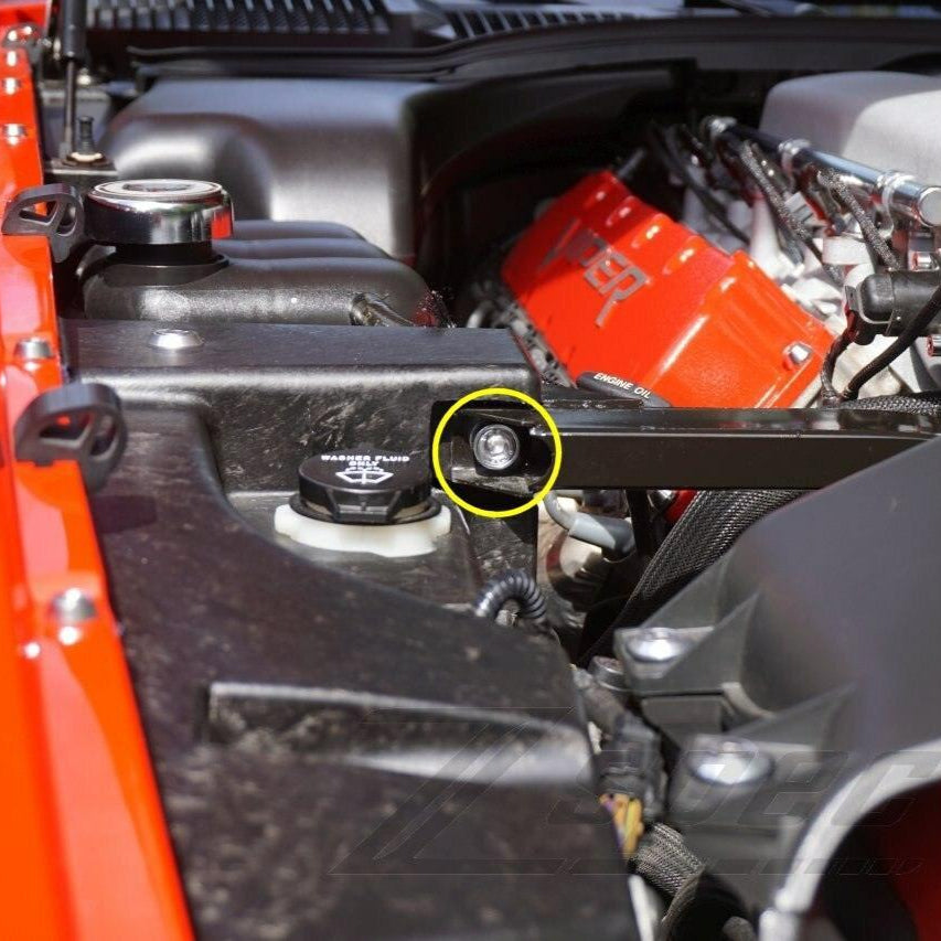 ZSPEC Strut Tower Brace Fasteners for '03-06 Dodge Viper, Stainless & Billet