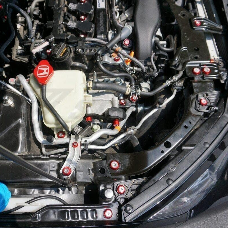 ZSPEC "Stage 3" Dress Up Bolts® Fastener Kit for '17+ Honda Civic Si, Stainless & Billet