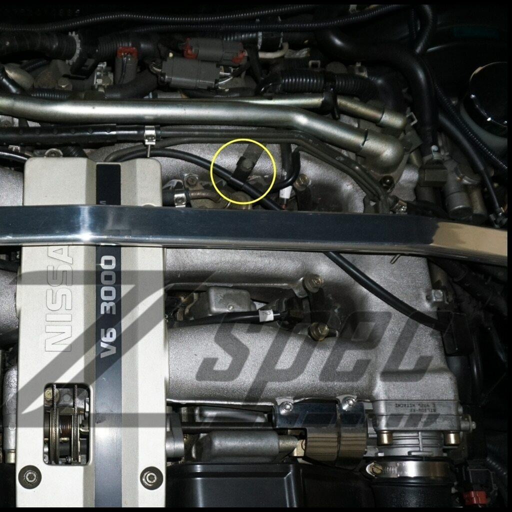 ZSPEC Throttle Cable Clip for '90-96 Nissan 300zx Z32, Polished Stainless