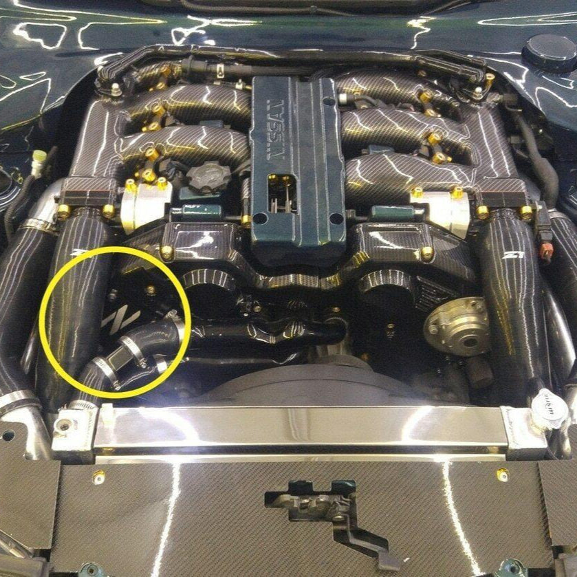 ZSPEC Red PTU Holes Cover Plate for Z32 300zx, Billet