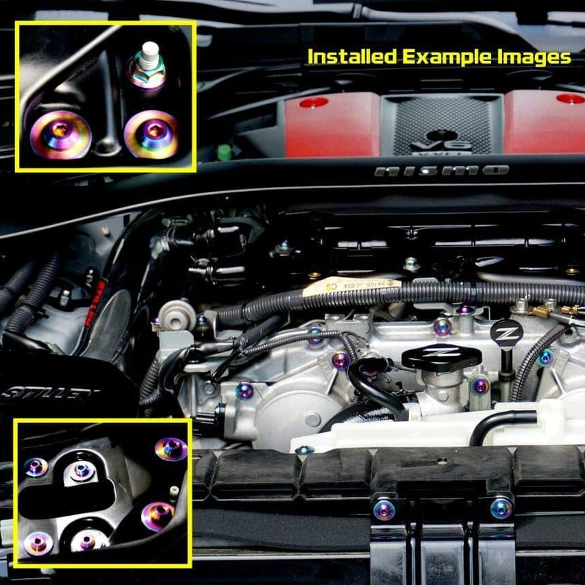 ZSPEC M5-0.8x25mm Dress Up Bolt® Fastener, Angled Head, Titanium Grade-5, Per Each