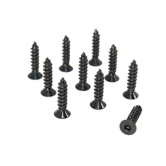 ZSPEC Black FHSC M5x20mm Coarse Flat-Head FHSC Fasteners, Stainless, 10-Pack