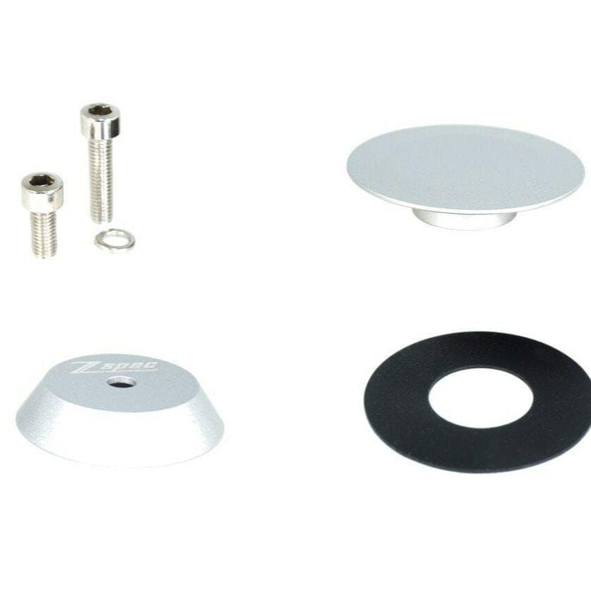 ZSPEC 44mm Rear Wiper Hole-Cover/Cap/Plug, Weatherproof, Billet, Silver Finish