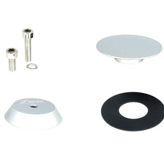 ZSPEC 44mm Rear Wiper Hole-Cover/Cap/Plug, Weatherproof, Billet, Silver Finish