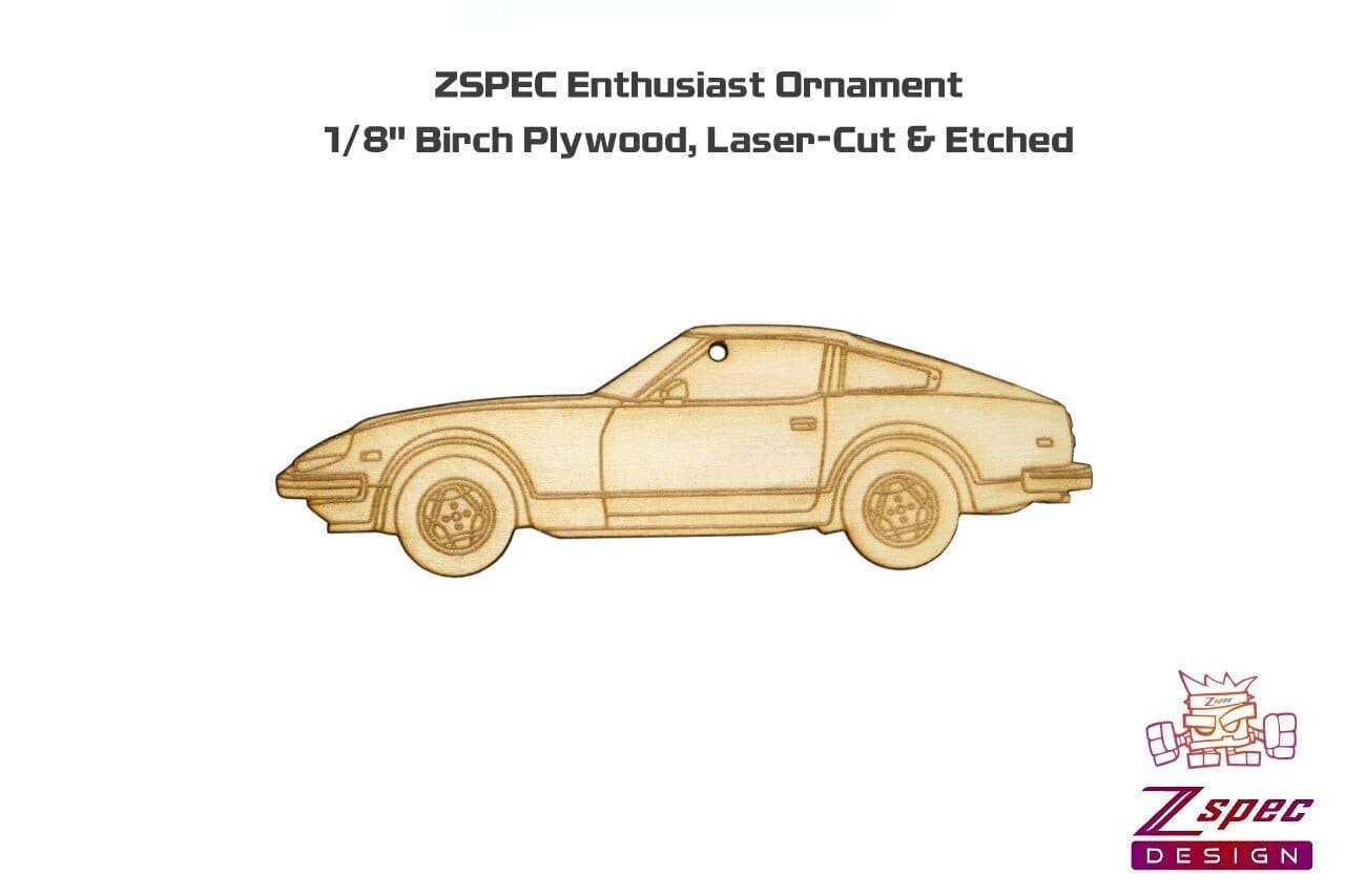 ZSPEC Laser-Engraved Wood Ornament, Style: Datsun 280zx, Birch