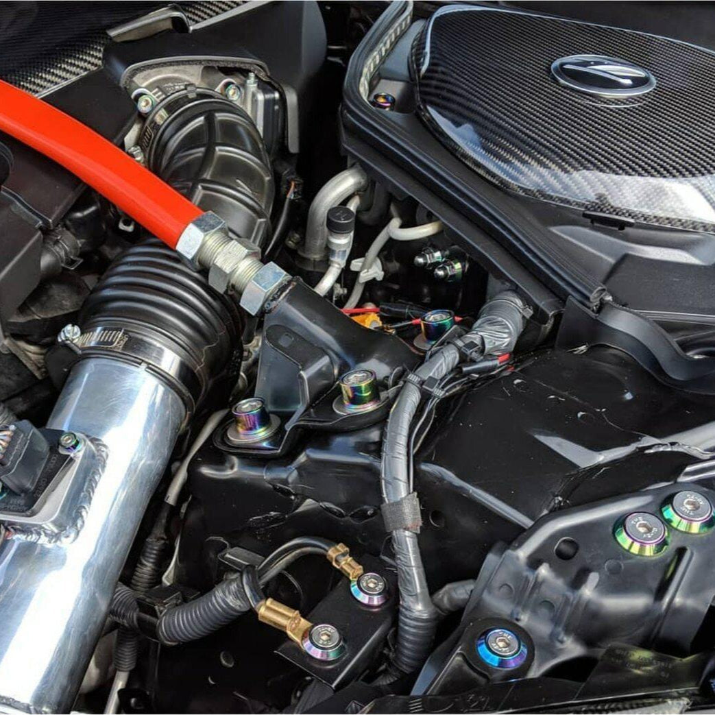 ZSPEC "Stage 3" Dress Up Bolts® Kit for Nissan 350z DE/HR, OEM-Length Plenum Bolts, Stainless & Billet