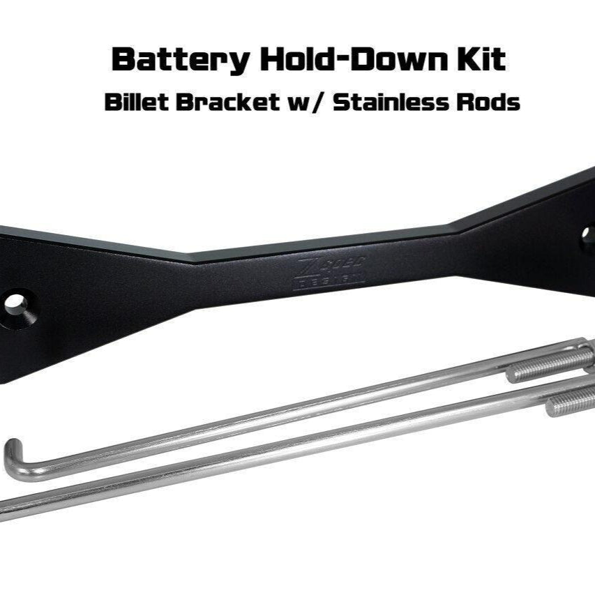ZSPEC Battery Hold Down/Bracket, Billet Bracket w/ Stainless Hardware