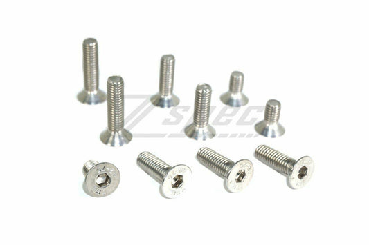 ZSPEC M6-1.0x20mm Flat-Head Socket-Cap (FHSC), SUS304 Stainless Fasteners, 10-Pack