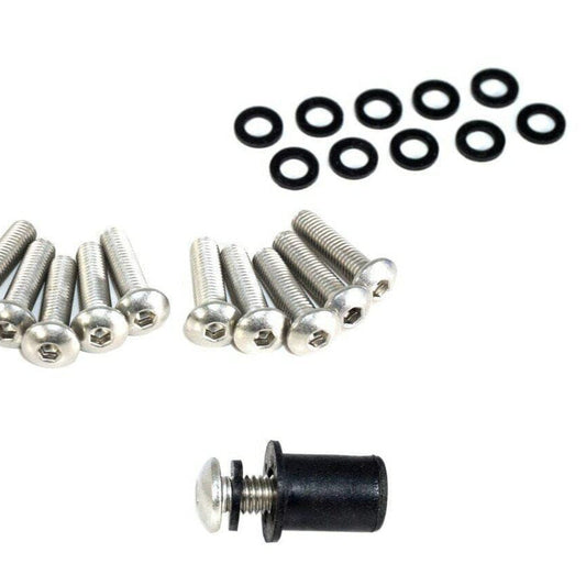 ZSPEC Button-Head Body Kit Fasteners, M5x20mm, Stainless, Per Each w/Well Nuts