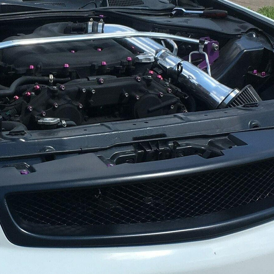 ZSPEC "Stage 3" Dress Up Bolts® Fastener Kit for '03-08 Infiniti G35 w/ Plenum Spacer, Stainless & Billet