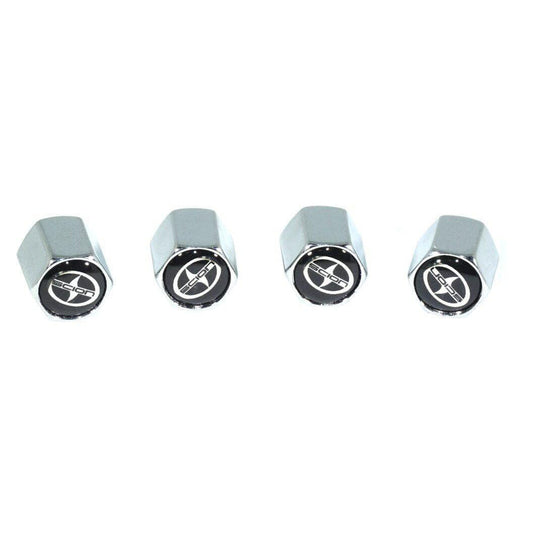 Chrome Valve Stem Tire Caps, Style: SCION