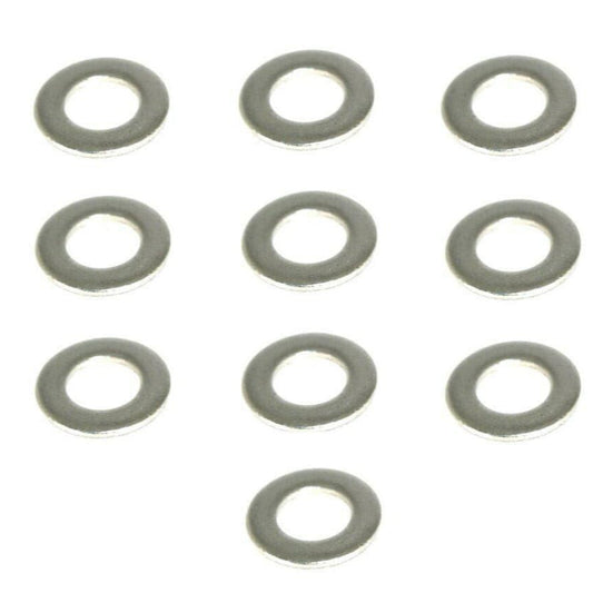ZSPEC M2 Flat Washers, SUS304 Stainless, 10-Pack