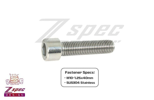 ZSPEC M10-1.25x40mm Fasteners, SHSC, Stainless SUS304, SOLD PER EACH