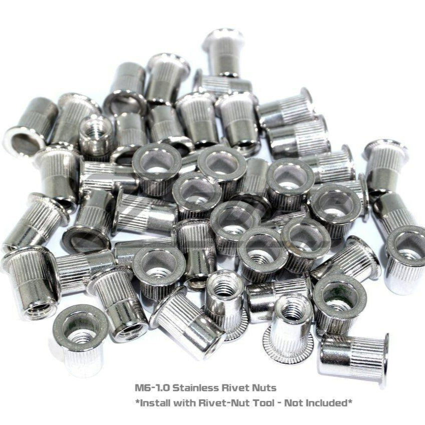 ZSPEC M6x25mm Titanium Shank/Shoulder Bolts, Well or Rivet Nuts, 10-Pack