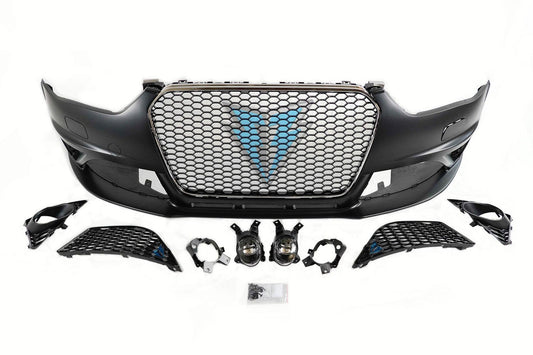 2013-2016 Audi A4 / S4 (B8.5) to RS4 Style Front Bumper Conversion Kit