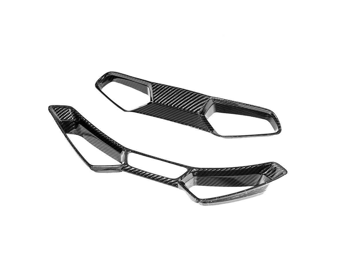 AutoTecknic Dry Carbon Fiber Seat Belt Outlet Cover Set - BMW G80 M3 | G82 M4 | G87 M2 | M Carbon Bucket Seats