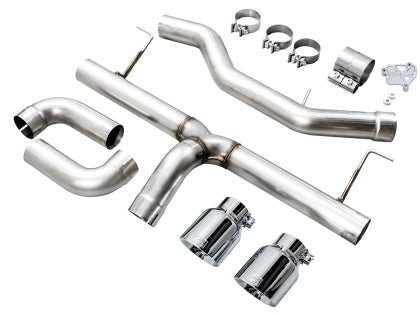 AWE - BMW 330i/430i Base G2X Track Edition Axle Back Exhaust - Chrome Silver