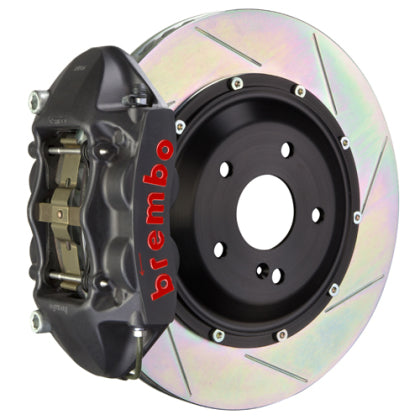Brembo 12-17 M5 (F10) Rear GTS BBK 4 Piston Cast 380x28 2pc Rotor Slotted Type-1-Black HA