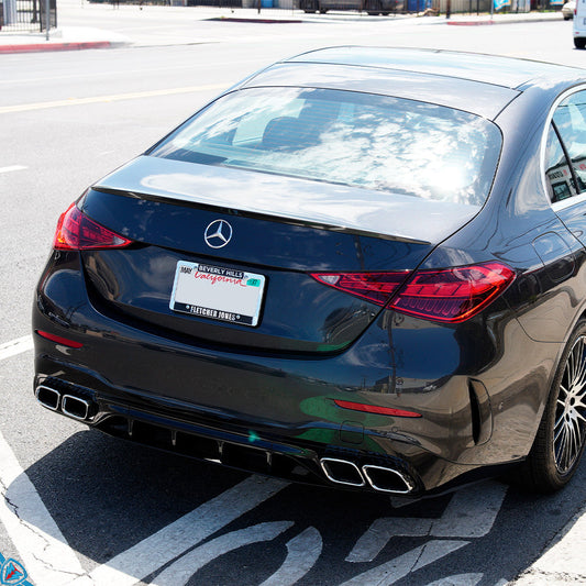 2022-2025 Mercedes-Benz C-Class Pre-Facelift (W206) C63 AMG Style Polypropylene Rear Bumper Conversion Kit | E3Tuning