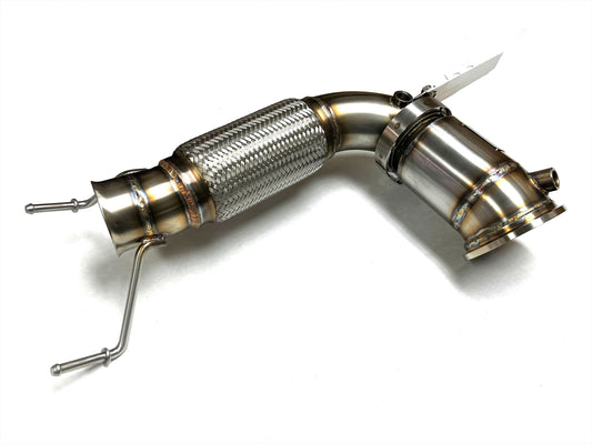 Sports Series 4" High Flow Catted Downpipe for the 2016+ X1/X2/2 Series Gran Coupe B46 US Spec (4 Cylinder) Engine