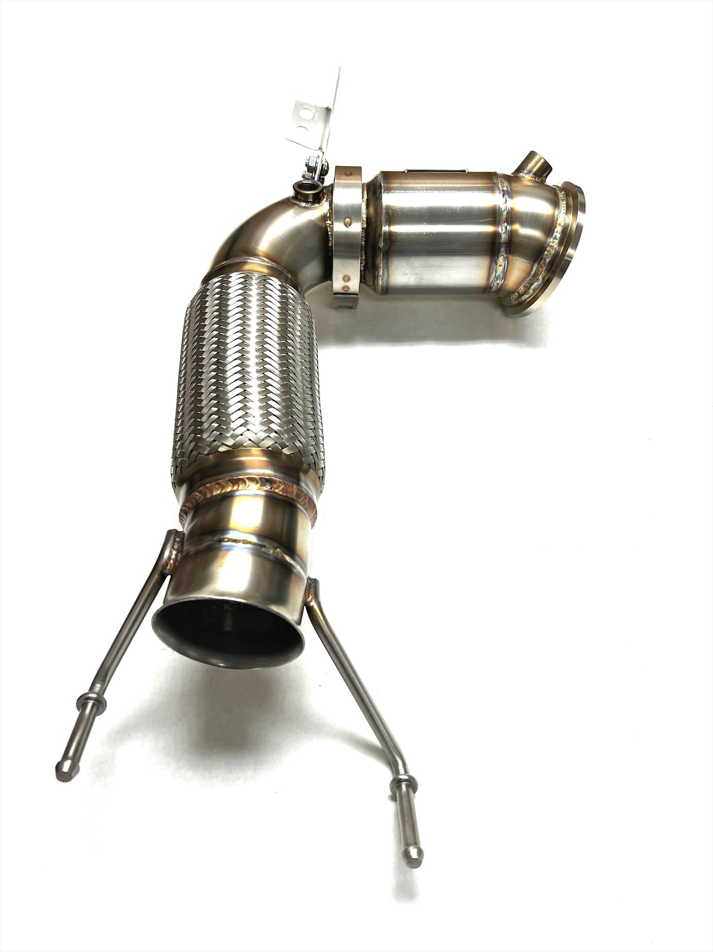 Sports Series 4" High Flow Catted Downpipe for the 2015+ Mini Cooper S, Clubman, Cabrio and Countryman EU/Asia Spec & Cooper JCW all region (4 Cylinder) Engine