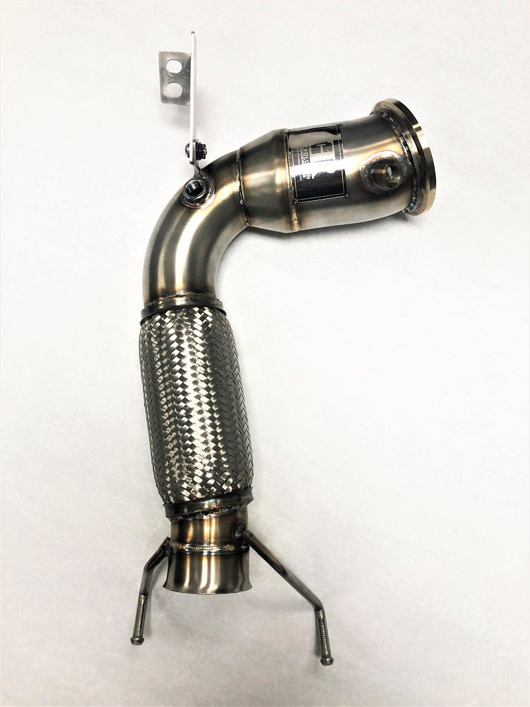 Competition Series 4" Catless Downpipe for the 2016+ X1/X2/2 Series Gran Coupe B46 US Spec (4 Cylinder) Engine