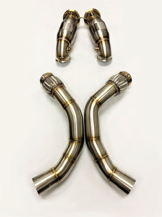 Sports Series High Flow Catted Downpipe for 2018-23 M5/M8 S63M Engine