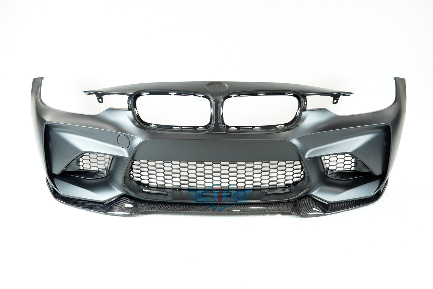BMW F30 M2 Conversion Bumper CS Style Genuine Carbon Fiber Front Lip | FYBR Aerodynamics