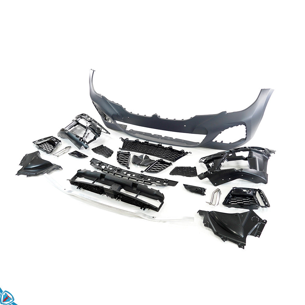 2019-2022 BMW Pre-LCI 3 Series (G20/G21) M Sport (M340i) Style Front Bumper Conversion Kit